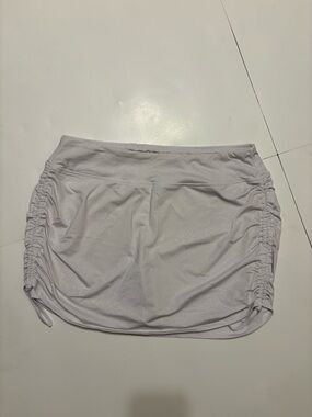 Reel Legends White Ruched Athletic Skort